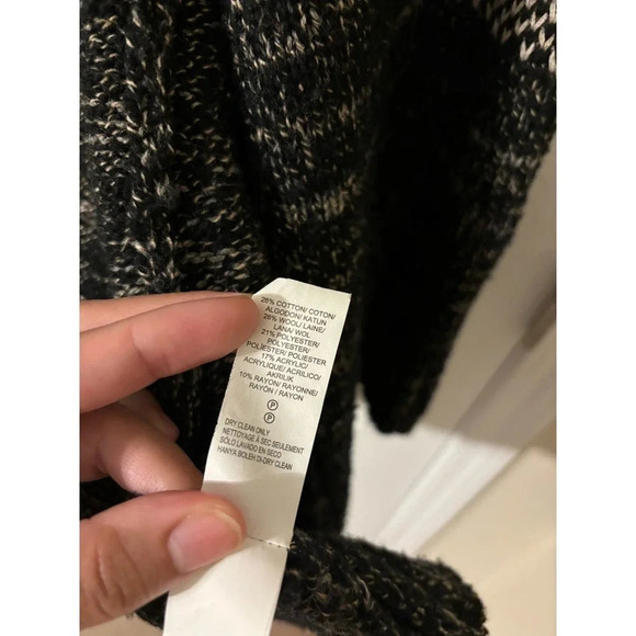 LUCKY Brand Stargazer Aztec Wool Shawl Cardigan Sweater Open Front sz M - Picture 11 of 15